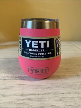 Yeti 10 oz Rambler Wine Tumbler - Tropical Pink